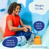 image:imageFun and Function  Weighted Sensory Knot Ball  Giant Stretchy Sensory Tool for Children with Special Needs  Use as Fidget Toy Weighted Lap Pad Hand Strengthener  12 Diameter  55 lbs  Ages 4Navy Blue