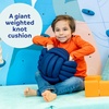 image:imageFun and Function  Weighted Sensory Knot Ball  Giant Stretchy Sensory Tool for Children with Special Needs  Use as Fidget Toy Weighted Lap Pad Hand Strengthener  12 Diameter  55 lbs  Ages 4Navy Blue