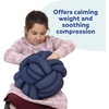image:imageFun and Function  Weighted Sensory Knot Ball  Giant Stretchy Sensory Tool for Children with Special Needs  Use as Fidget Toy Weighted Lap Pad Hand Strengthener  12 Diameter  55 lbs  Ages 4Navy Blue