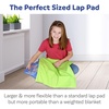 image:imageMega Weighted Lap Pad and Cover  Large Weighted Lap Pad for Kids with Washable Cover  Sensory Tool for Children with Special Needs  20 x 20 Inches  for Children 30 lb Lap Pad and Cover