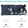 image:imageWeighted Sequin Fidget  Reversible Flippy  1 lb Mini Lap Pad for Kids  8 x 3 Flip Fidget Toy  Sensory Toys for Kids Ages 4