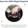 image:imageWeighted Sequin Fidget  Reversible Flippy  1 lb Mini Lap Pad for Kids  8 x 3 Flip Fidget Toy  Sensory Toys for Kids Ages 4